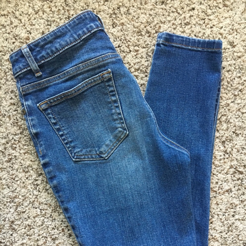Garnet Hill Mid-Rise Skinny Jeans